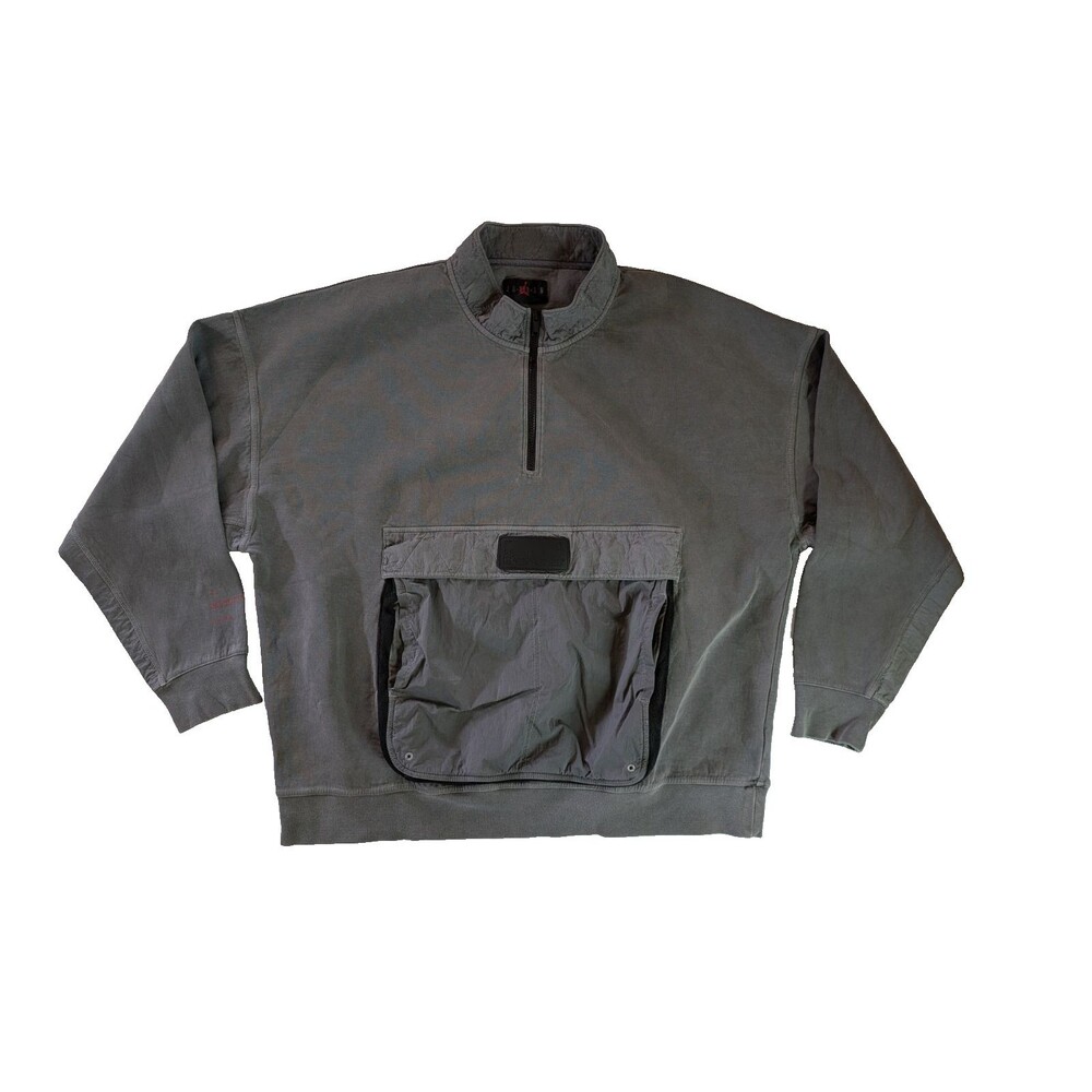 Rare Jordan Nike 23 Engineered Gray Tech Fleece Utility Sweatshirt Pullover XXL